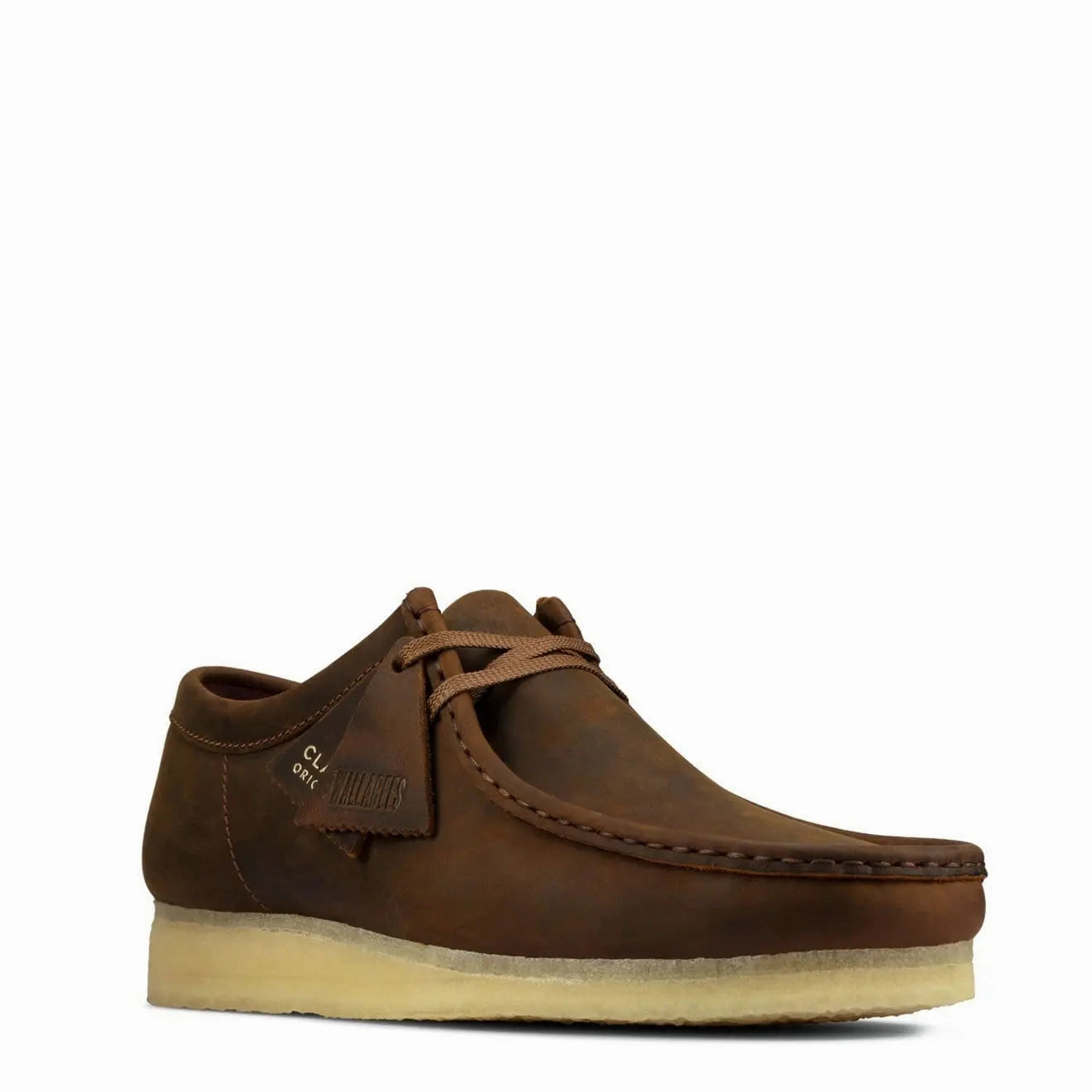 Fish Dock Guest Mood Clarks Originals Wallabee Shoes Beeswax Leather