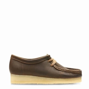 Clarks Originals Wallabee Shoes Beeswax Leather Friend Glow