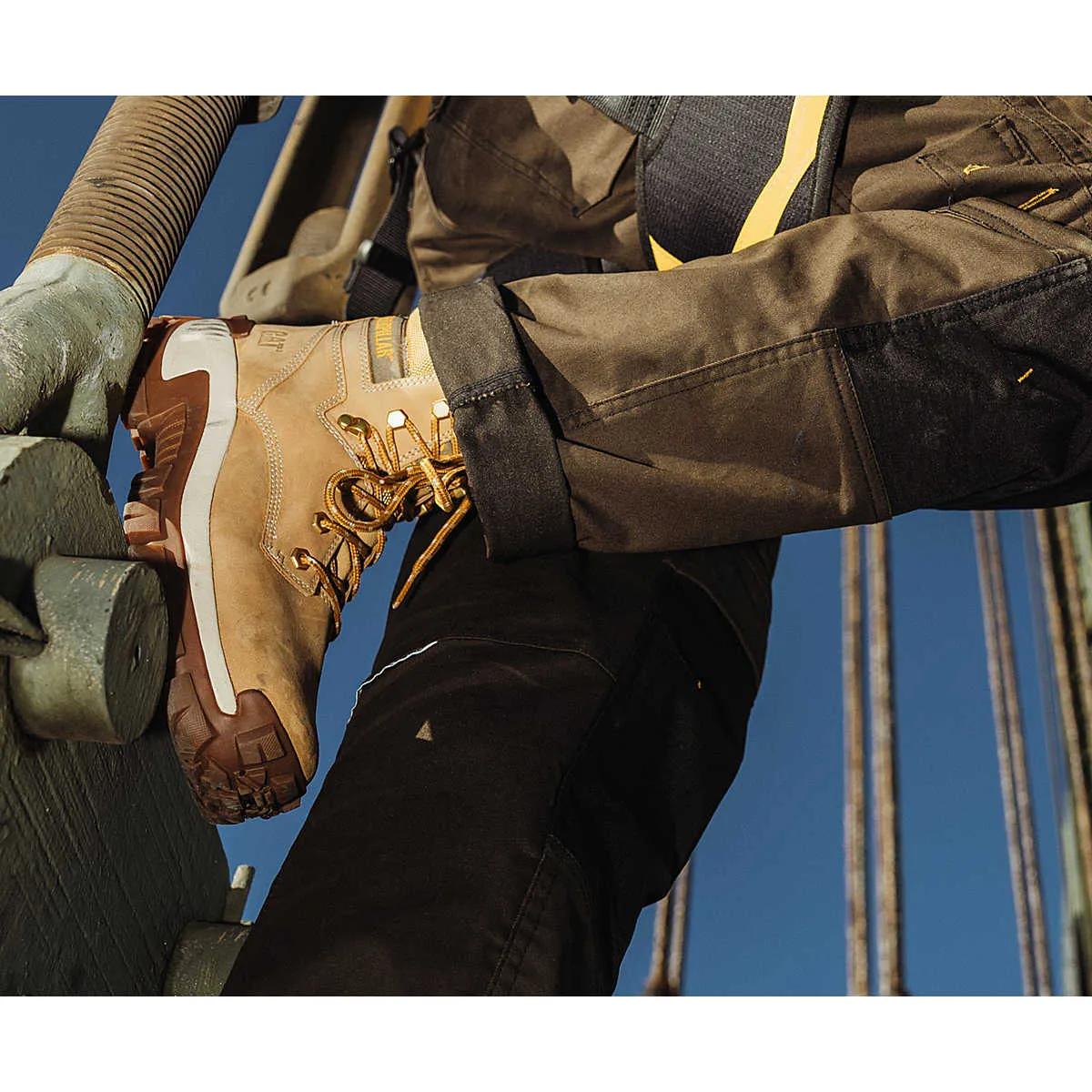 Best Boots For Construction Work CATERPILLAR Men's Invader Hi Steel Toe Work Boot