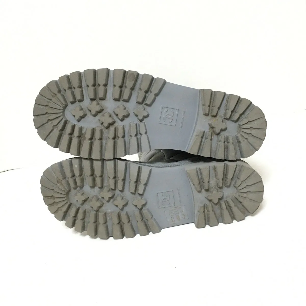 Chanel Grey Boots, 37.5 Sale On Adidas Shoes