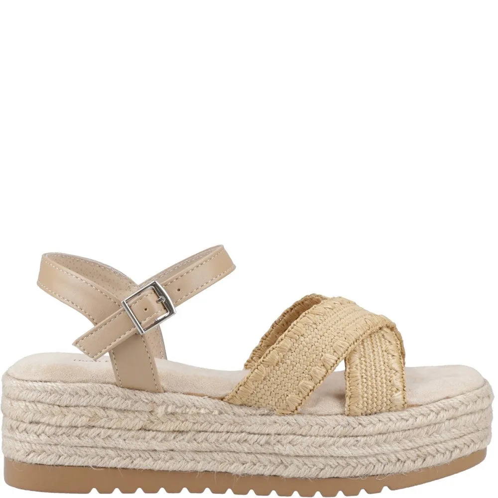 Street Walk Casual Beach Shoes Hush Puppies Jemma Espadrille Sandal