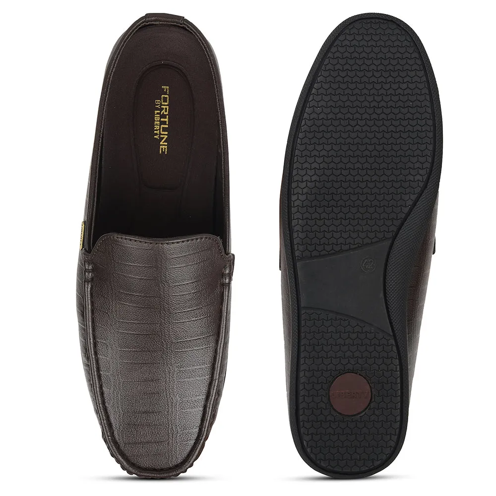 Fortune Brown Casual Loafers For Mens VSL-6 By Liberty Rachel Zoe Loafers