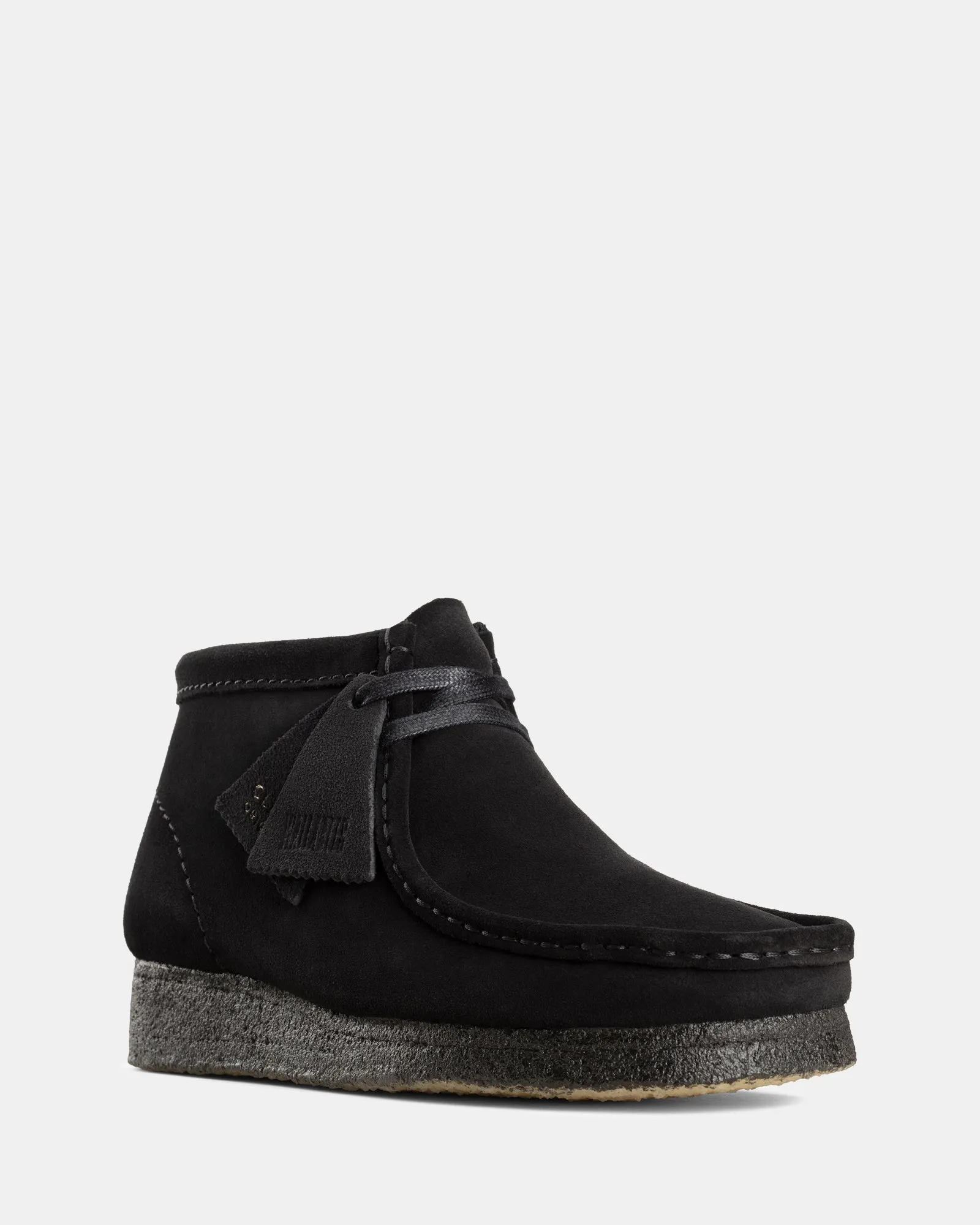 Wallabee Boot. (W) Black Suede Outdoor Look ArchSupport