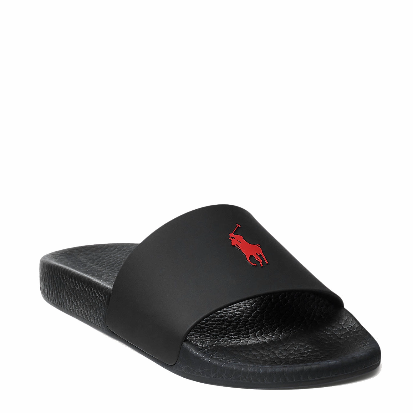 Polo Ralph Lauren Signature Pony Slide Black / Red Pp Durable Strap