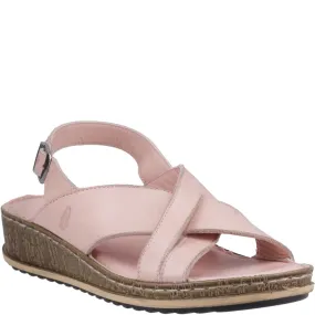 Leisure Vibe Hush Puppies Elena Cross Over Wedge Sandal
