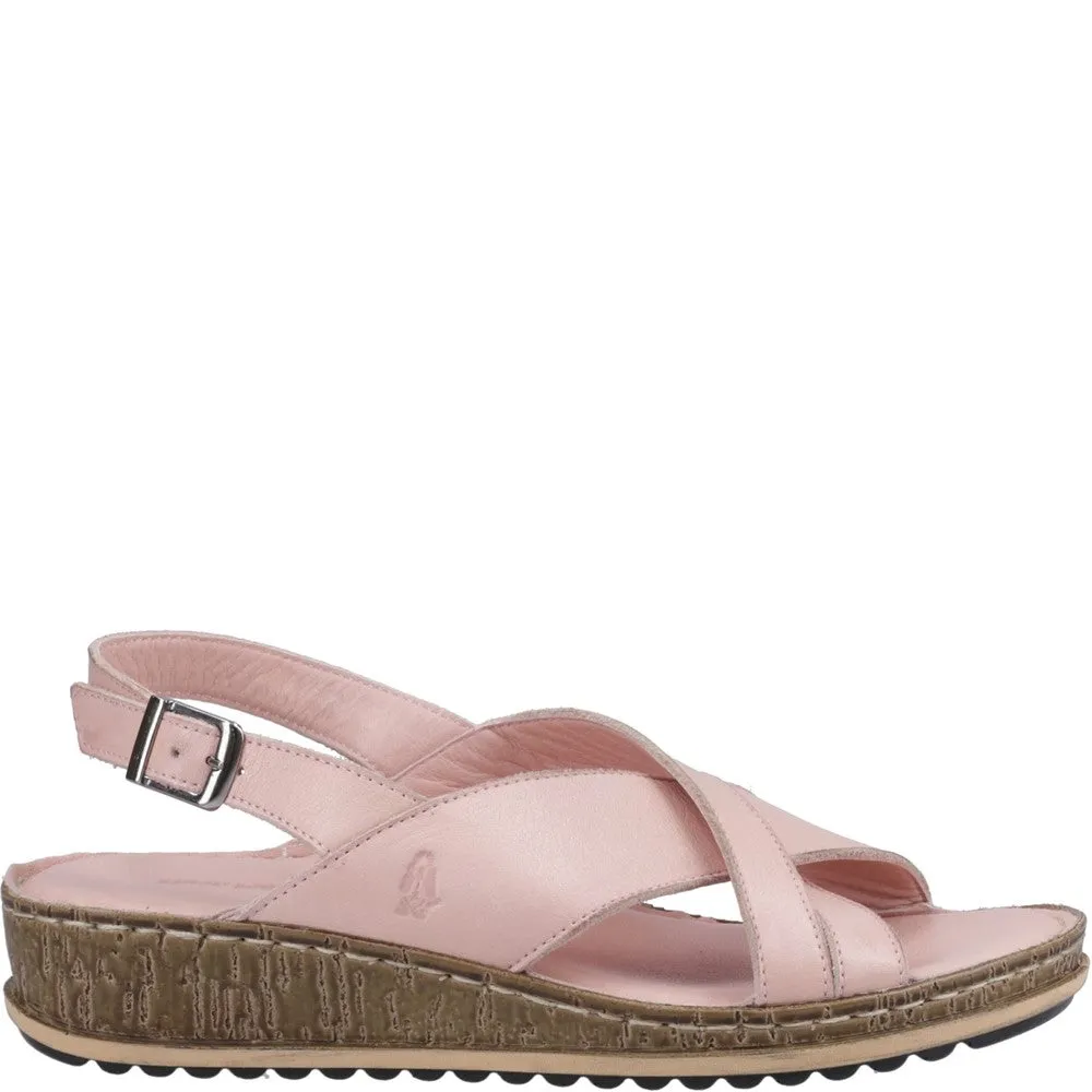Springy sole Hush Puppies Elena Cross Over Wedge Sandal