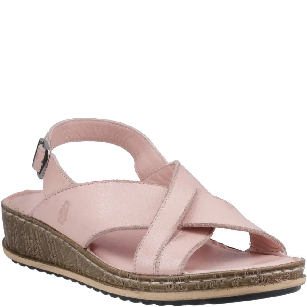 Leisure Vibe Hush Puppies Elena Cross Over Wedge Sandal