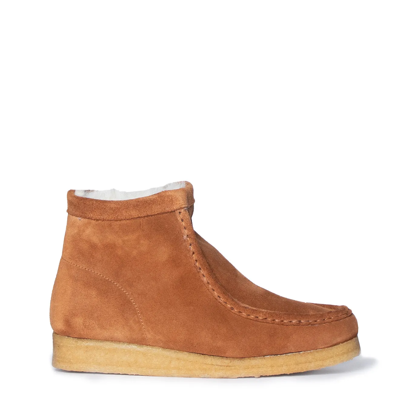 Breathable Lining Clarks Originals Womens Wallabee Hi Boot Caramel WLined