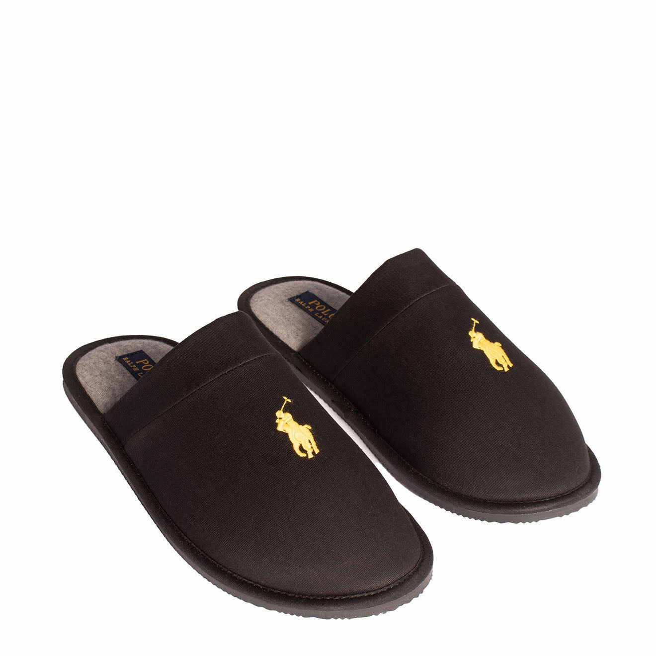 Stretchable Polo Ralph Lauren Klarence Twill Slipper Black