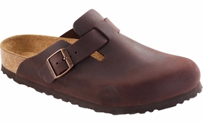 Birkenstock Boston Soft Footbed Habana leather 159713 and 159711 (43-46) Bridge Trek Comfort Padding