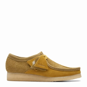Wave Path Clarks Originals Wallabee Shoe Olive Combination