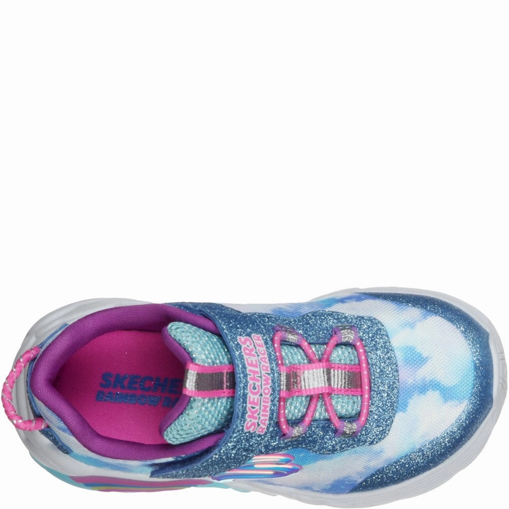Group Hike Skechers S Lights Rainbow Racers Trainer
