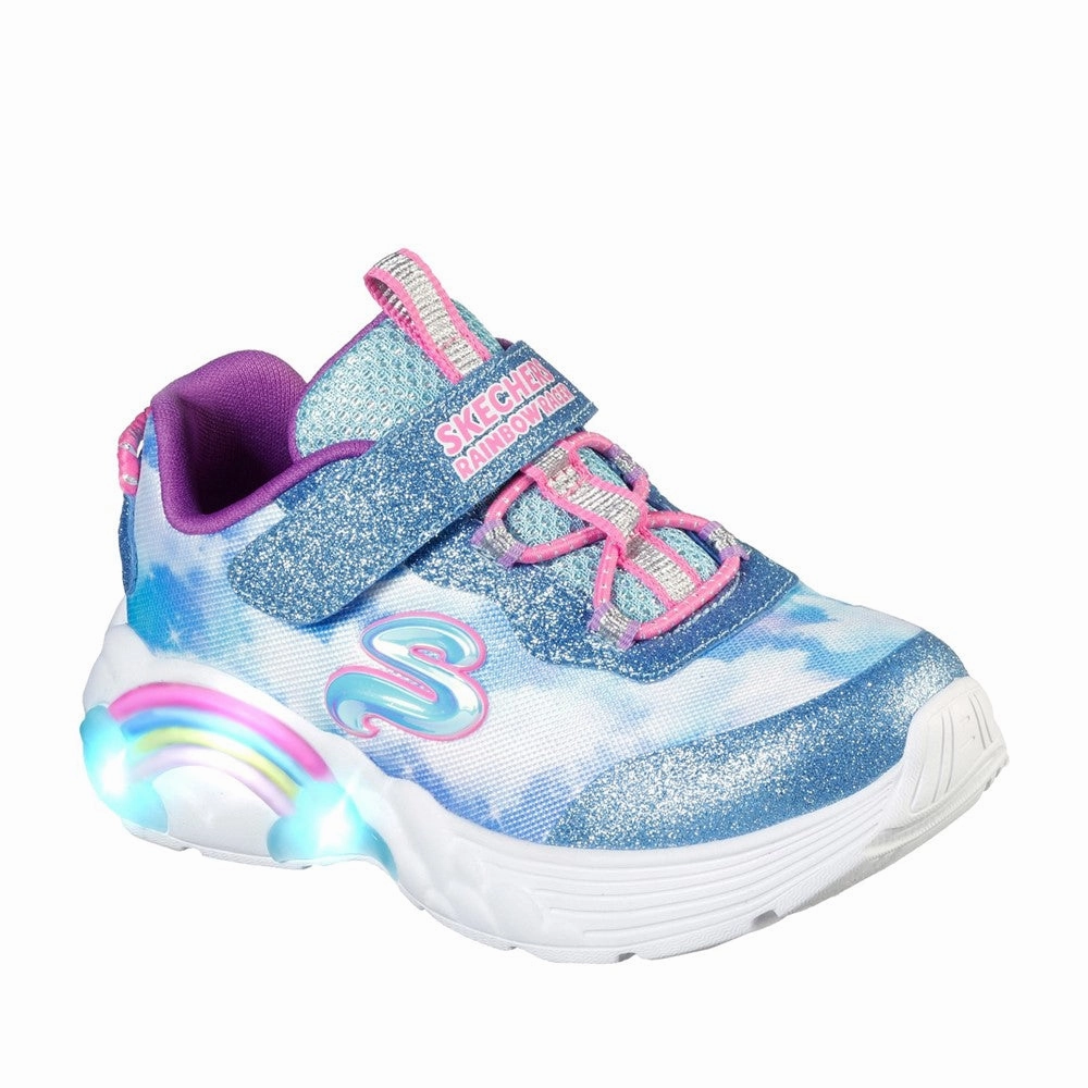 Skechers S Lights Rainbow Racers Trainer Chic Design