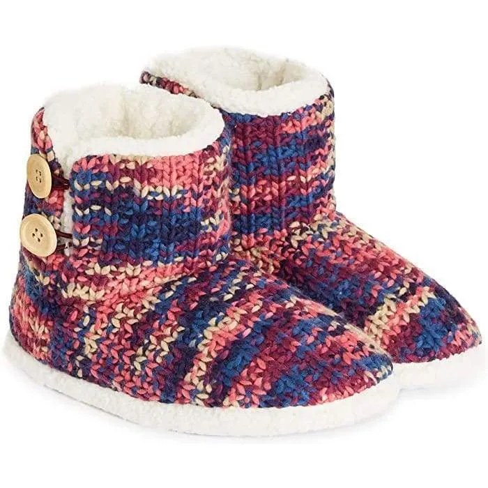 Fox Instinct Boots CityComfort Ladies Slipper Boots Knitted Warm Winter Indoor Booties