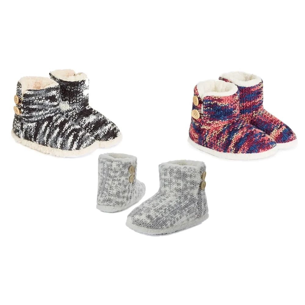 Ugg Boots With Zipper CityComfort Ladies Slipper Boots Knitted Warm Winter Indoor Booties