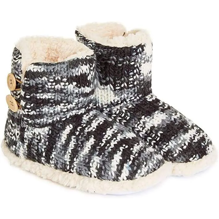 CityComfort Ladies Slipper Boots Knitted Warm Winter Indoor Booties Neumel Boots