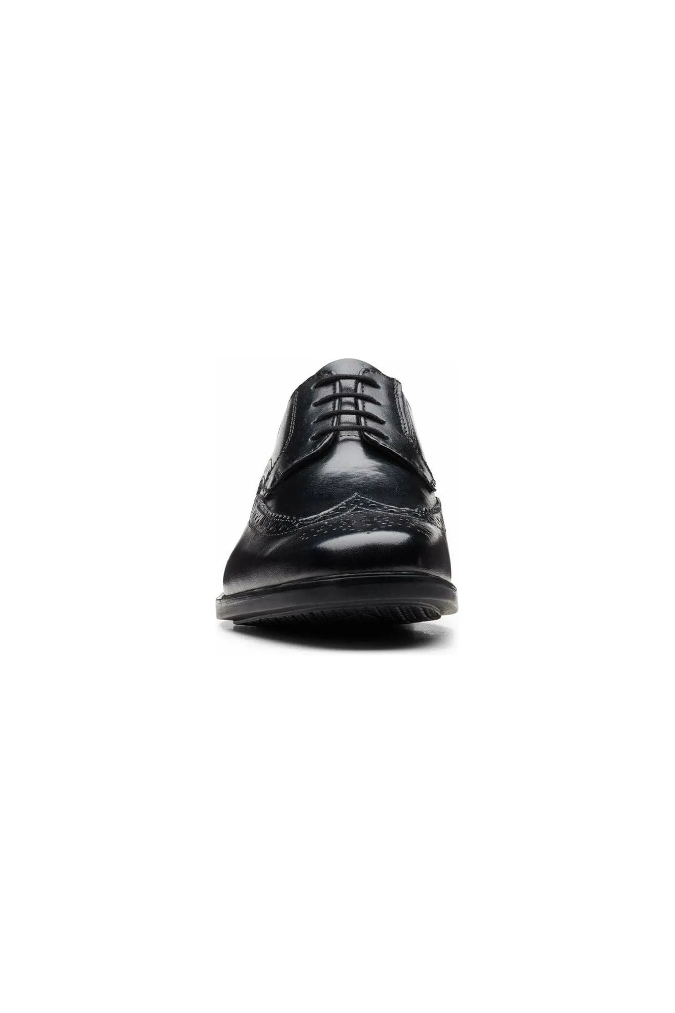 Clarks Howard Wing black leather Cheer Shoes Asics