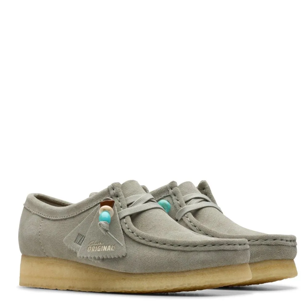 Clarks Women's Wallabee in Sage Suede Ck Loafers