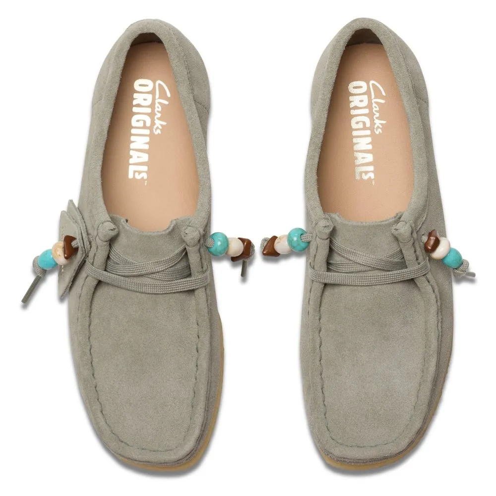 Clarks Women's Wallabee in Sage Suede Reef Loafers
