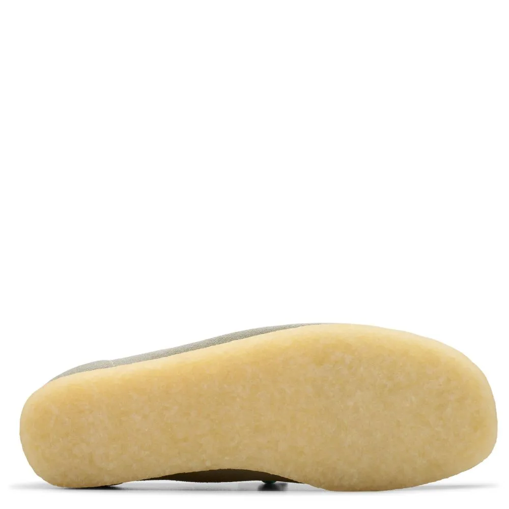 Shoes Penny Loafers Clarks Women's Wallabee in Sage Suede