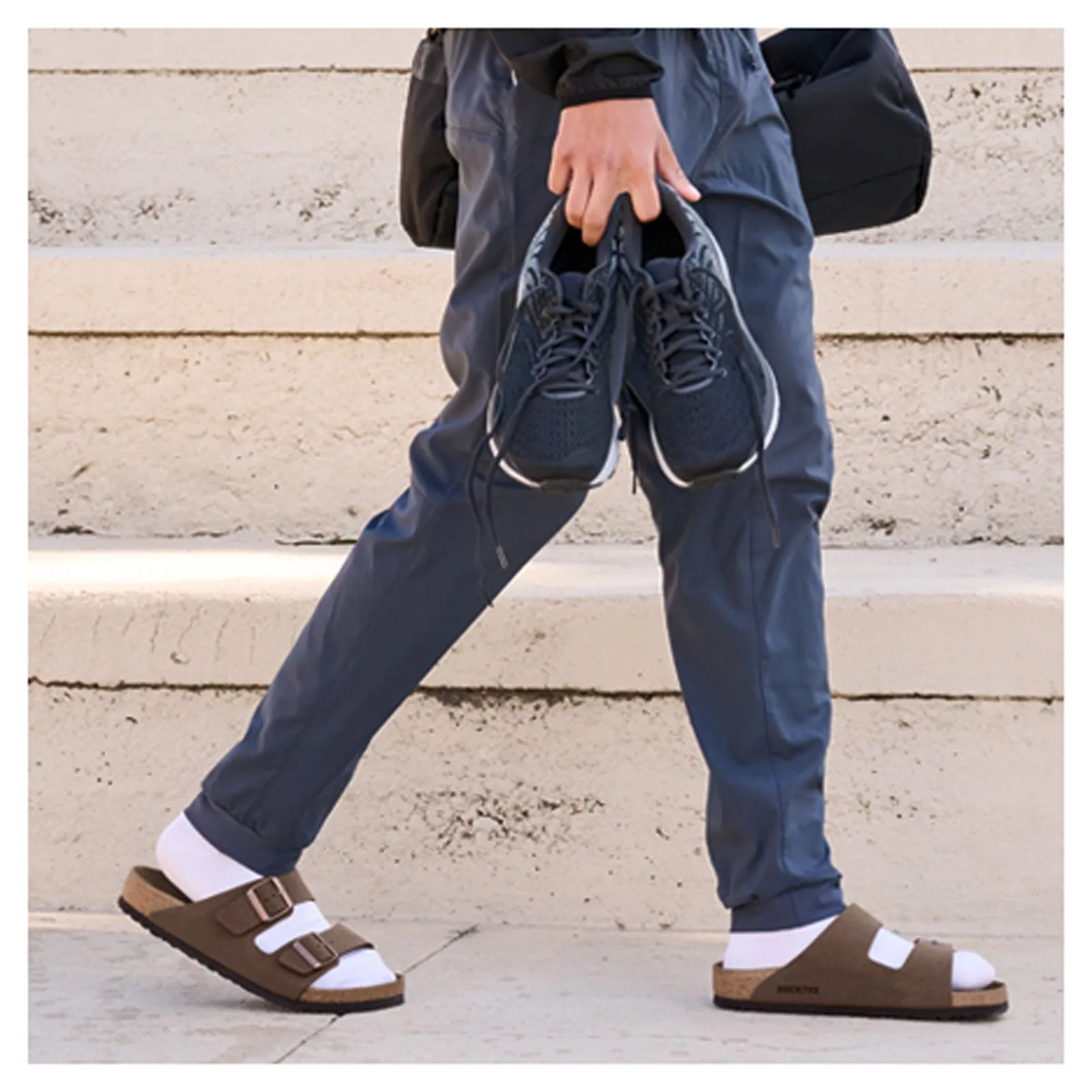 Women's Birkenstock, Arizona Birkibuc Sandals - Regular Fit Vegan Material