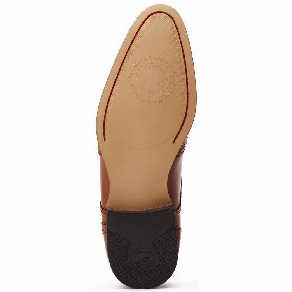 Base London Barbera Lace Up Brogue Shoe Shine Keep