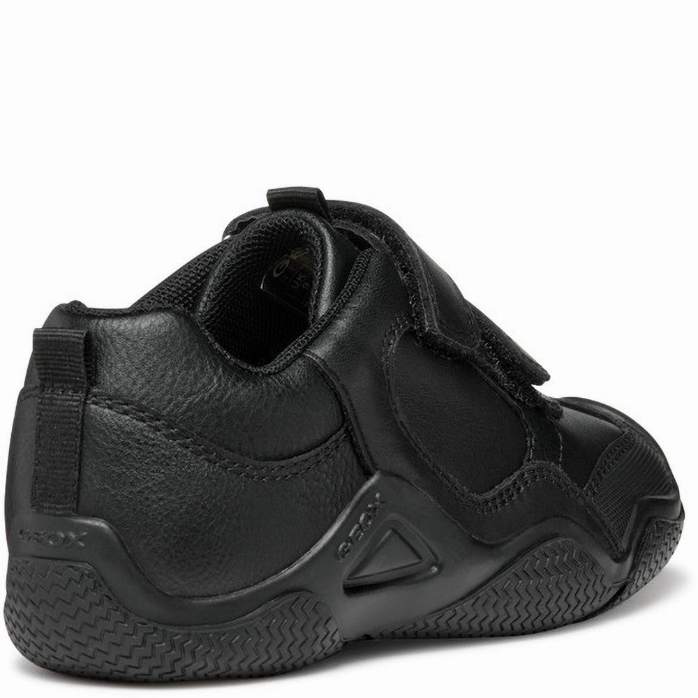 Geox Wader Junior School Shoes Subtle Edge Arch Design