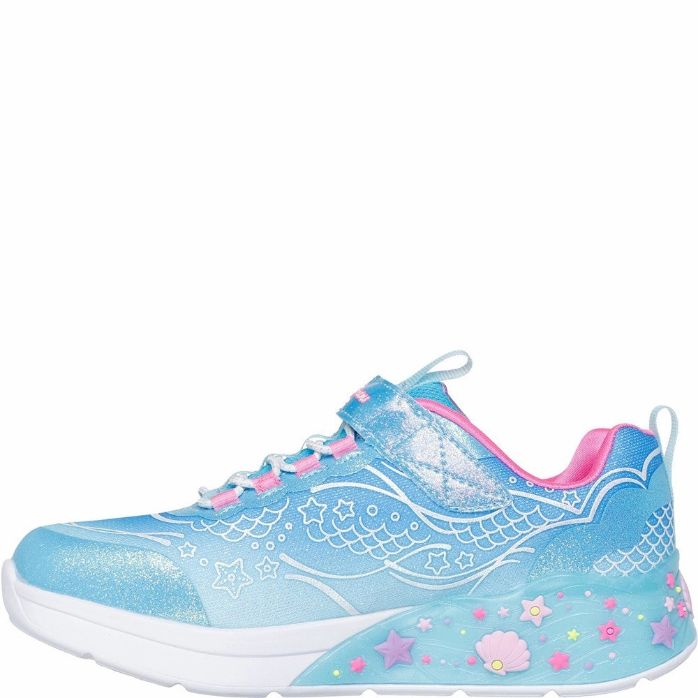 Skechers S-Lights Mermaid Dreams Trainers Comfort footbed