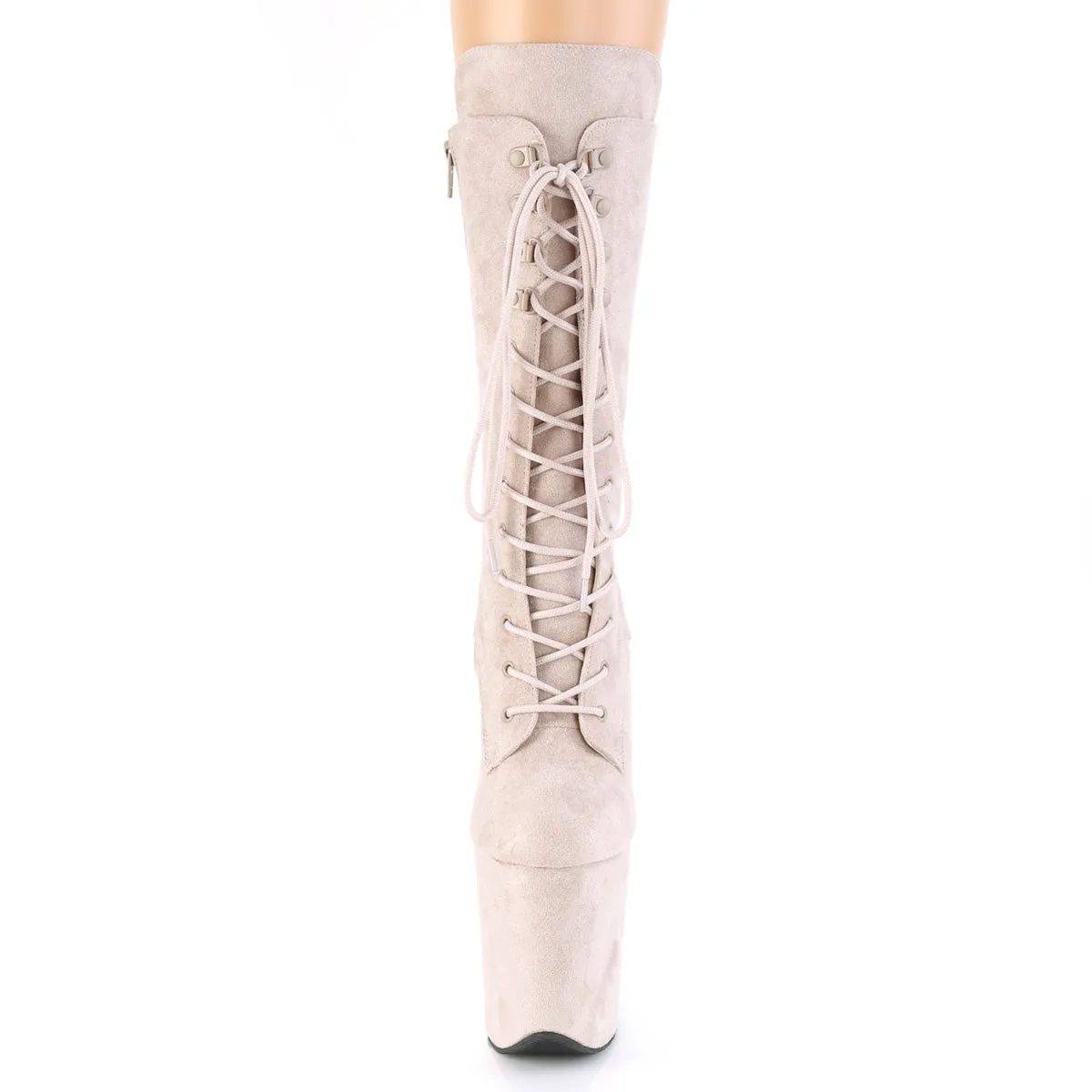 FLAMINGO-1050FS Pleaser Nude Faux Suede Sexy Platform Shoes (Pole Dancing Heels) Asics Shoes Pronation