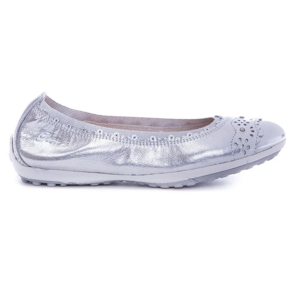 Geox J Piuma Silver Balllerina Slip On Shoes Asics Gel Nimbus Shoes For High Arches