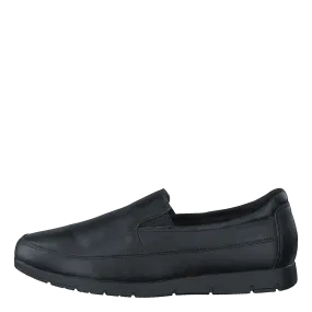 444-5391 Black Loafers Bow