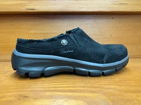 Tight Fit Skechers Easy Going Latte Clog Black 49532 BLK