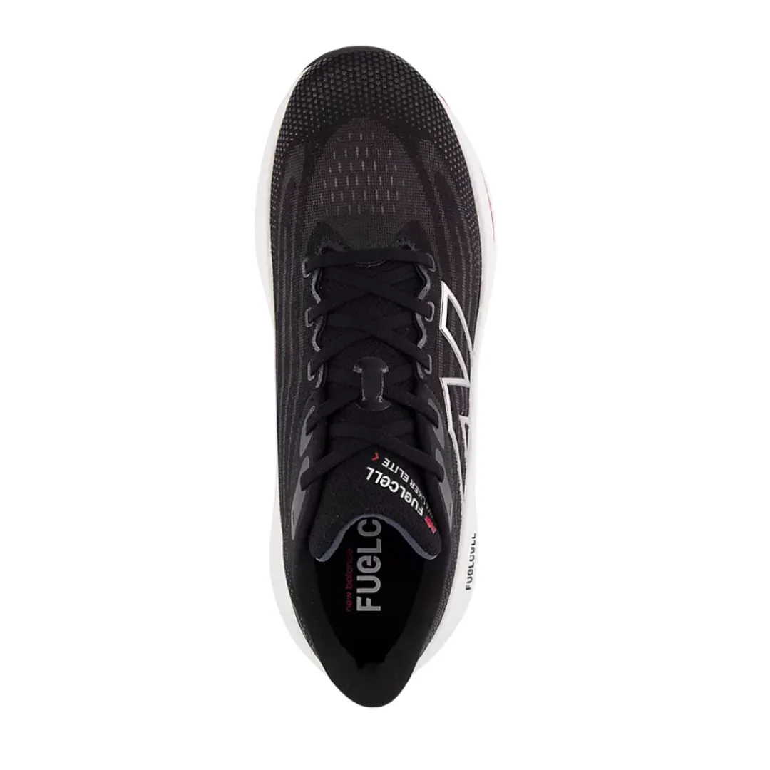 Men's FuelCell Walker Elite - Black with Team Read and Silver (D Width) Mens New Balance Classics