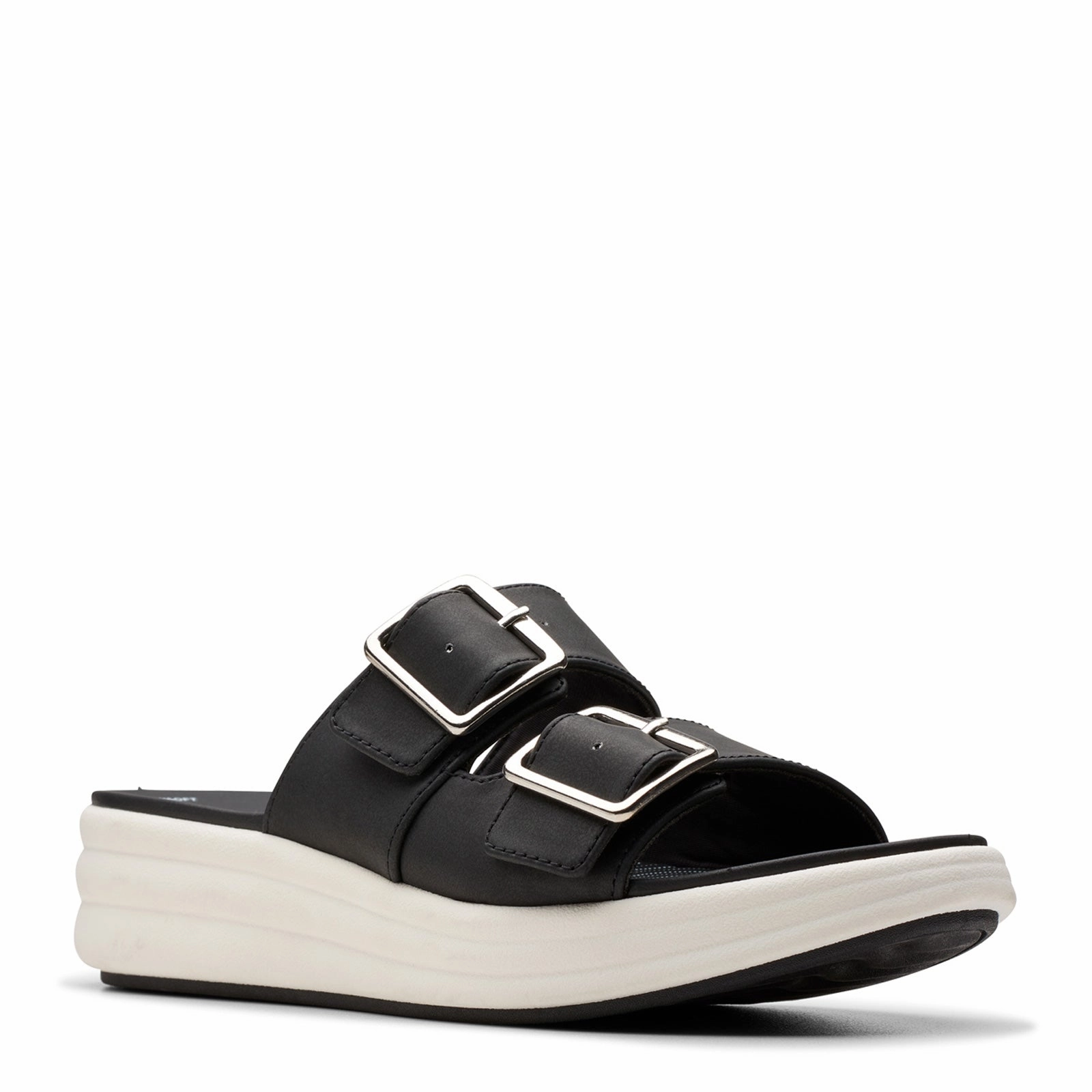 Women's Clarks, Drift Buckle Sandal Cloud Soft Stone Walk
