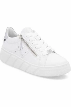 Mid Top Design Rieker ladies Sport trainer W2605-80 in White