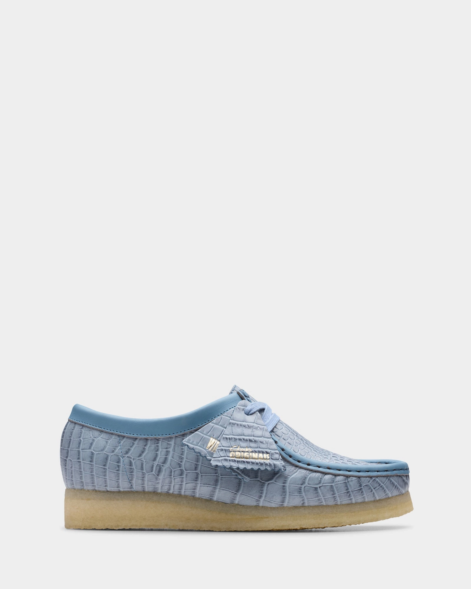 Natural Movement Wallabee. (w) Powder Blue Croc