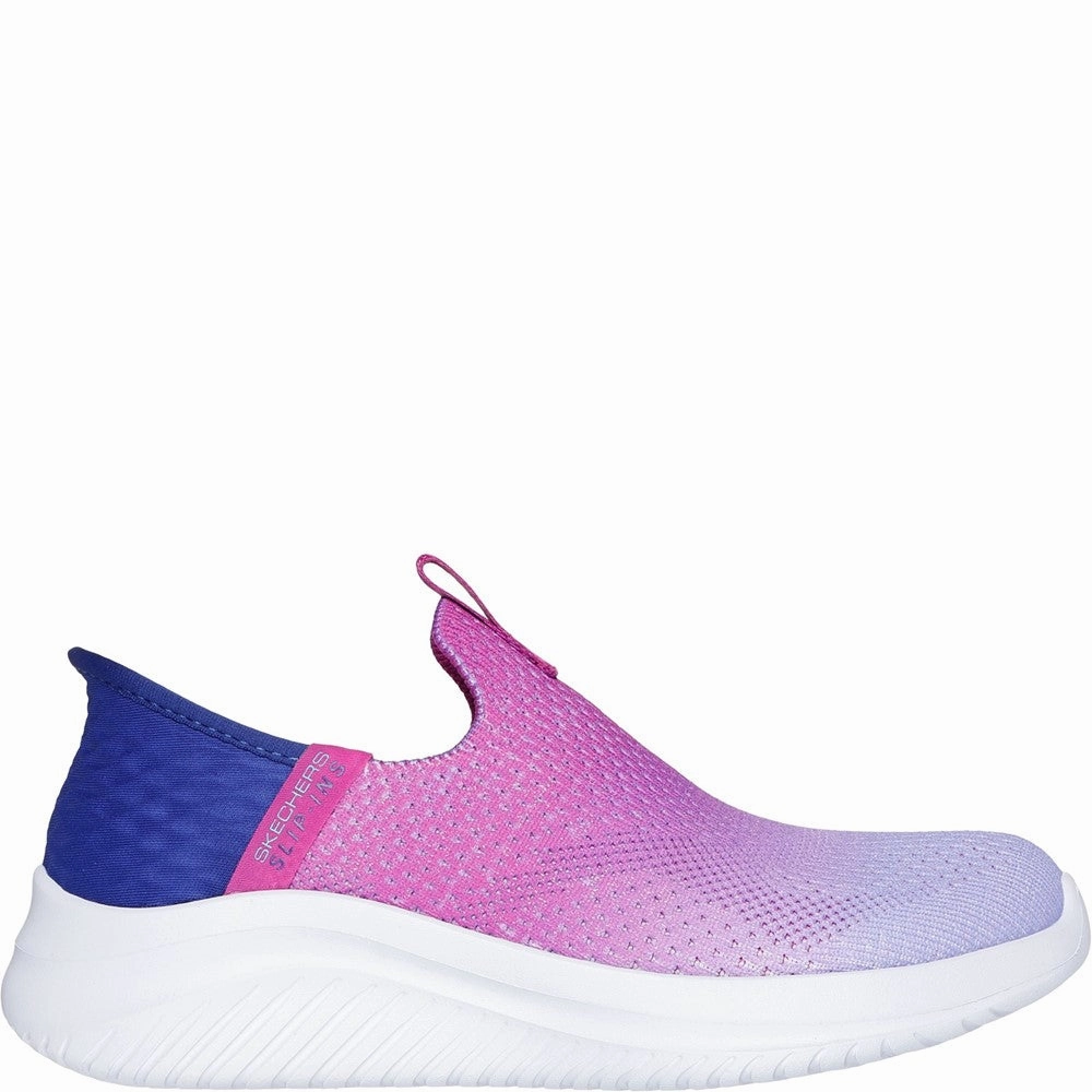 Skechers Ultra Flex 3.0 Color Boost Trainers Leather Material