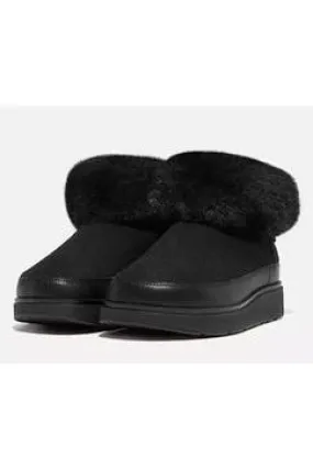 Snow Day FitFlop GEN-FF  Mini Double-Faced Shearling Boots black