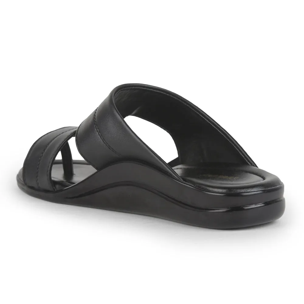 Plastic Princess Slippers Coolers By Liberty Men 7193-500 Black Casual Slippers