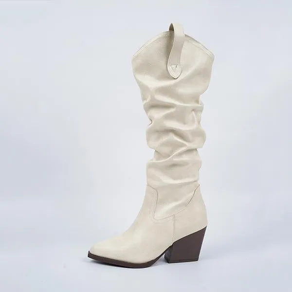 Women's Fashion Pleated Slip-On Knee-High Boots 05428715S Adidas Predator Pro Indoor Soccer Shoes