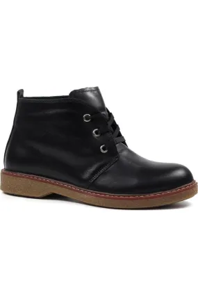 Lunar Claire II Black Leather Boot GLR014 Functional
