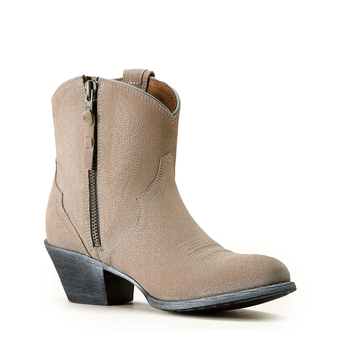 Ariat Womens Harlan Western Boot Granite Grey Suede Modern Date Ready