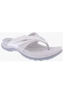 Breathable Footwear Free Spirit Juliet 2 Toe Post sandal  in White