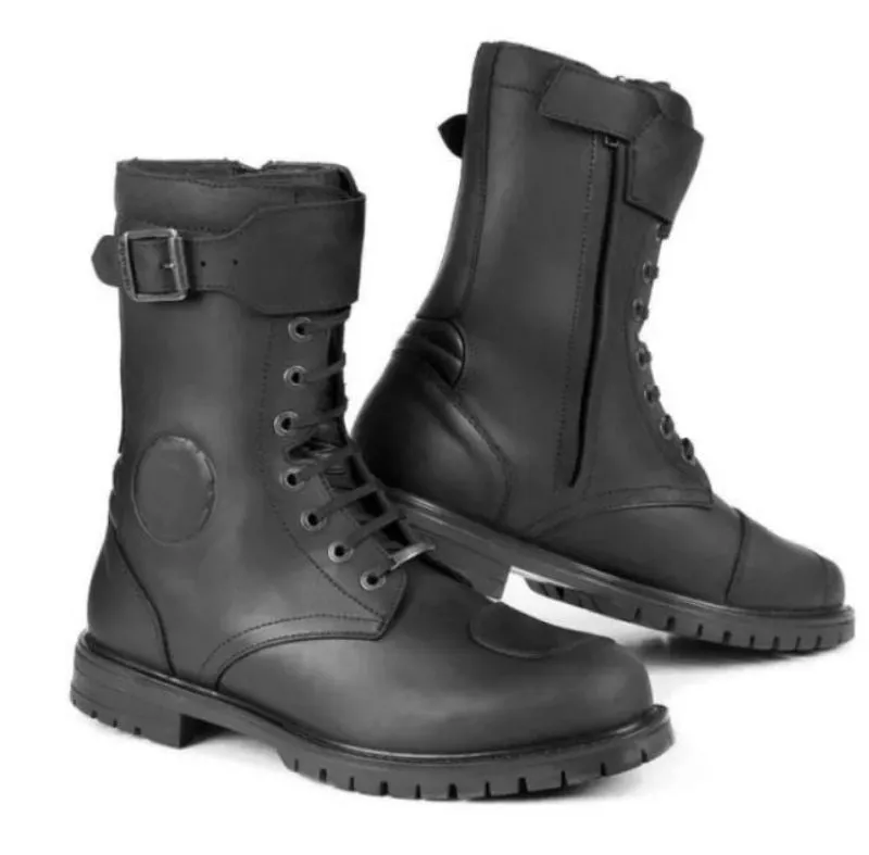 Shoes Neo Adidas Men High Quality PU Leather British Fashion High Tube Boots Lace Up