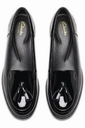 Party Glow Adjustable Strap Clark Havisham Edge black patent wide fit