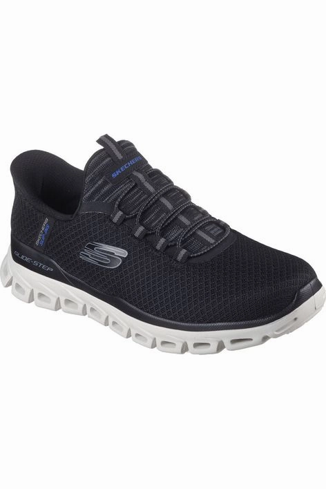 Skechers Mens 233010 GLIDE-STEP NOXUS in Black Petal Path Classic Edge