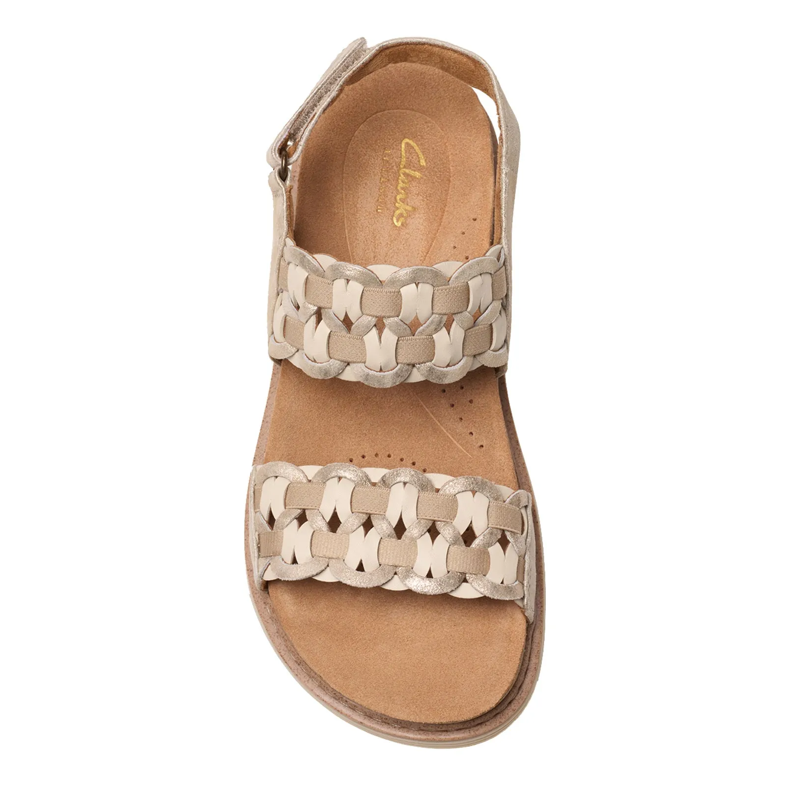 Women's Clarks, Arwell Glide Sandal Thin strap Quick Lock