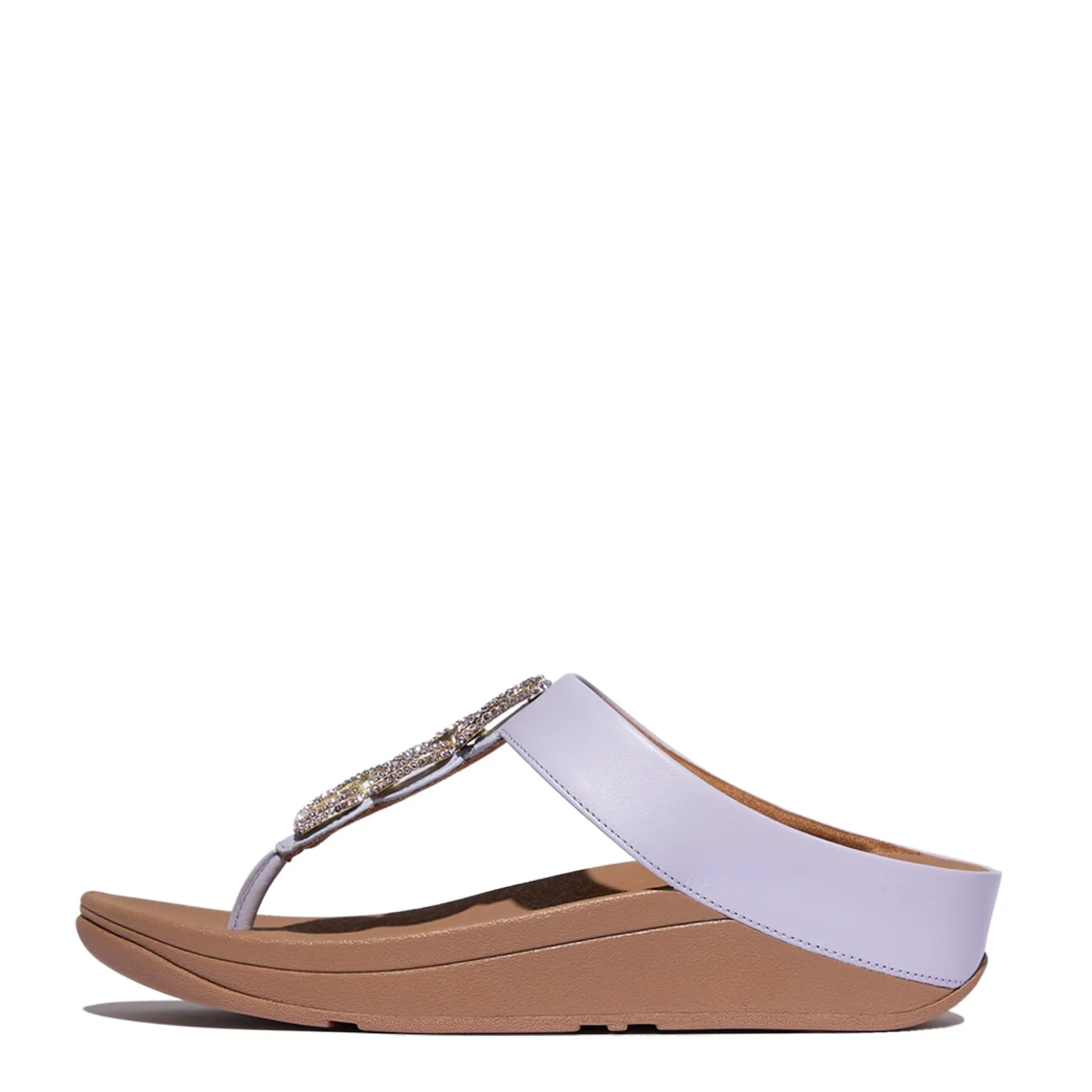 Slip-Free Wear Women's FitFlop, Fino Crystal Chain Toe-Post Sandal