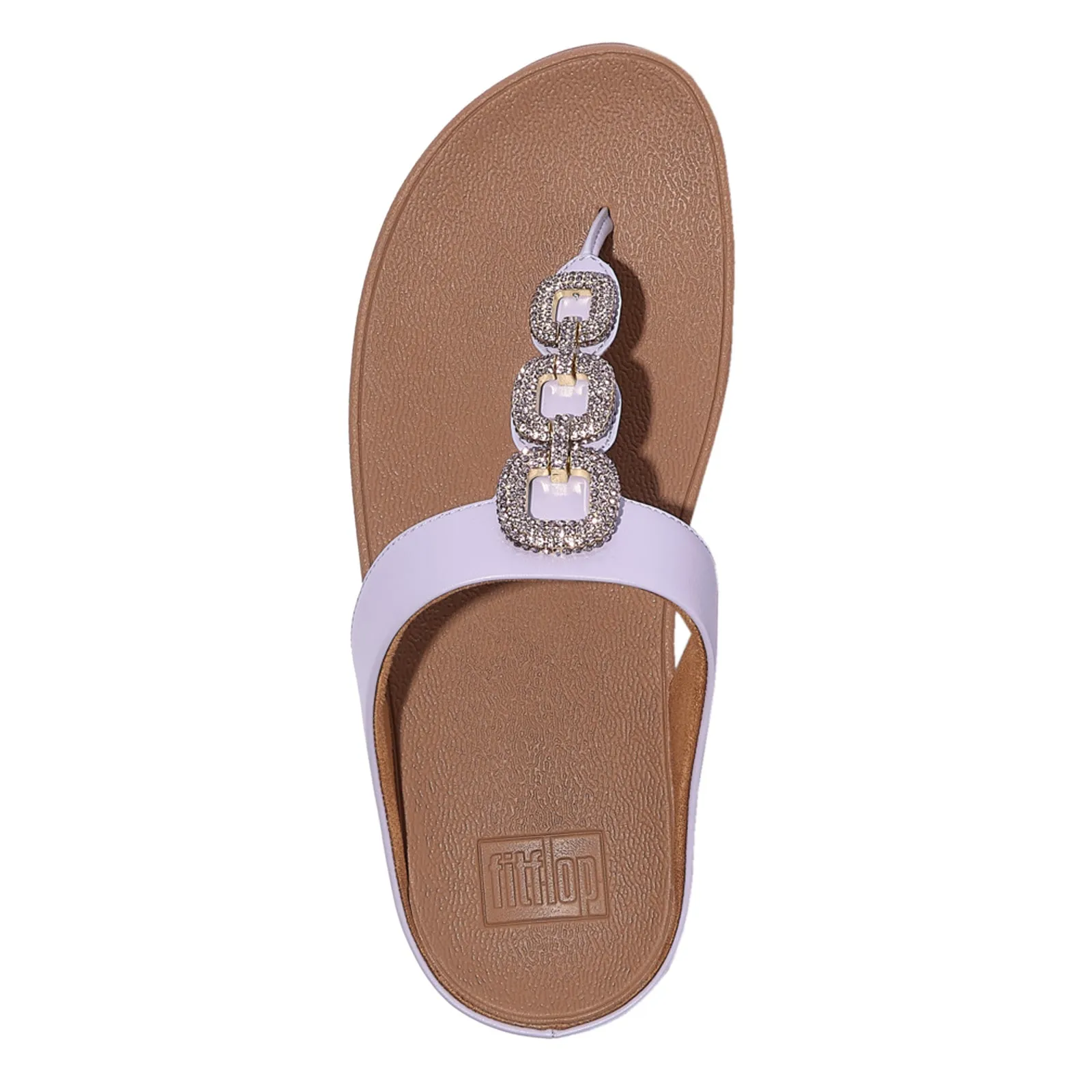 Street Style Women's FitFlop, Fino Crystal Chain Toe-Post Sandal