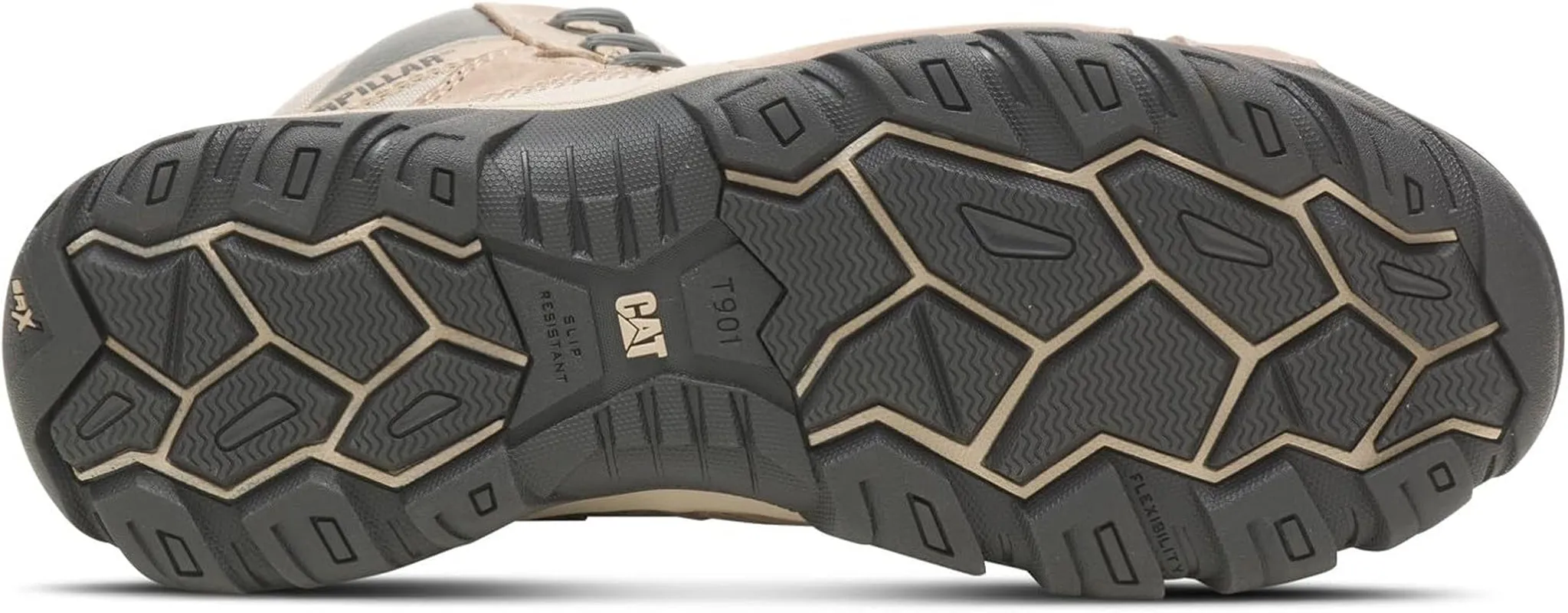 Zero Drop Work Boots Caterpillar Men's Argon ST AUS Hi Side Zip Steel Toe Work Boot